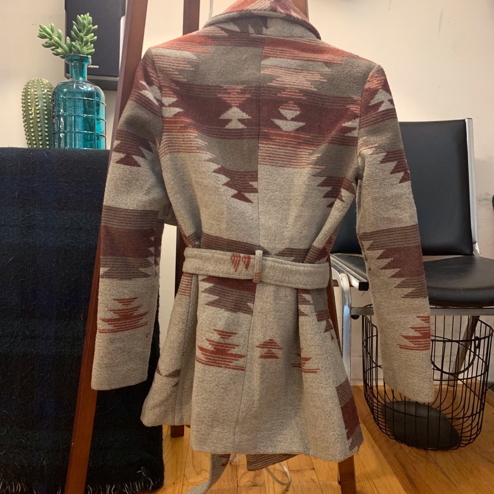 Forever 21 Wrap Jacket Ganado Patterned - image 3